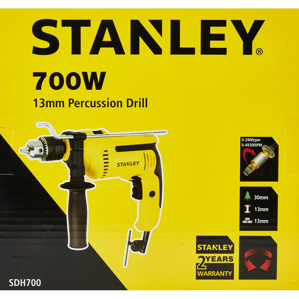 Дрель сетевая ударная Stanley SDH700, 700 Вт STLM-2174144 - Вид №6