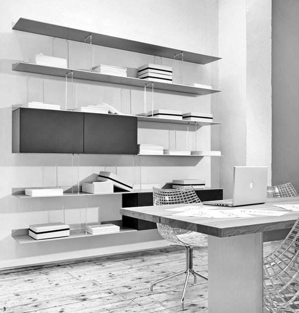 Schönbuch Настенный книжный шкаф из алюминия и дерева S7 Schonbuch sun-id-1506953 - Вид №1