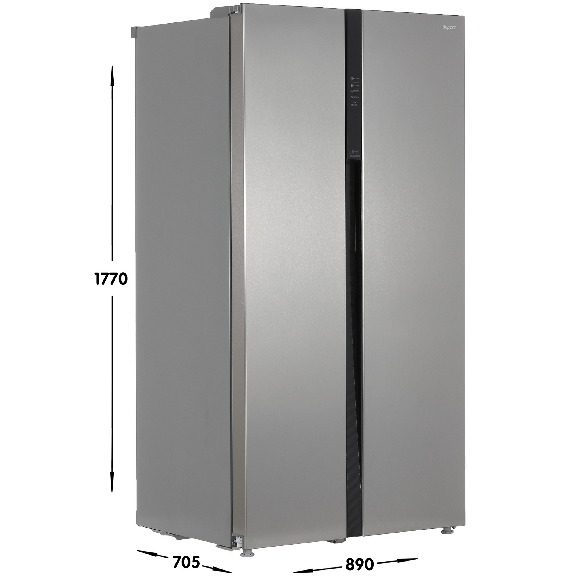8178855 Холодильник Side by Side   Бирюса SBS 587 I серебристый STDN-0034354 - Вид №6