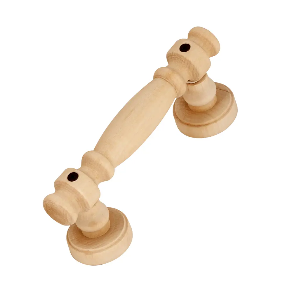 Ручка-скоба НОЭЗ РС-140 в винтажном стиле с деревянными вставками 89431716 STLM-1576021