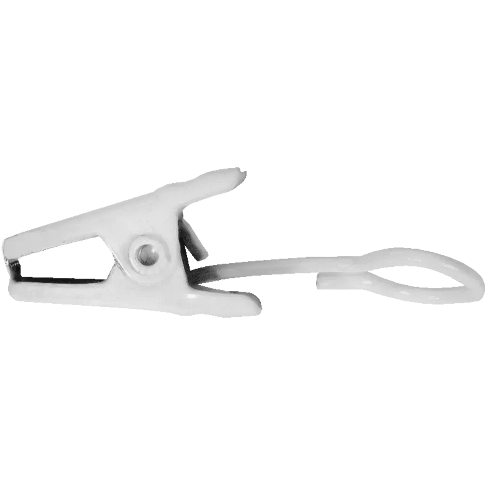 Крючок-зажим на кольцо d 20 мм для штор на штанговый карниз 3 см цвет белый 10 шт ARTTEX STLM-2071010 - Вид №1