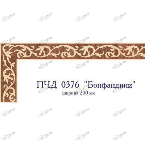 Художественный паркет Da Vinci Паркетный Бордюр 26-058 Орех Европейский (Грецкий) Селект (Гладкая) х мм 26011058