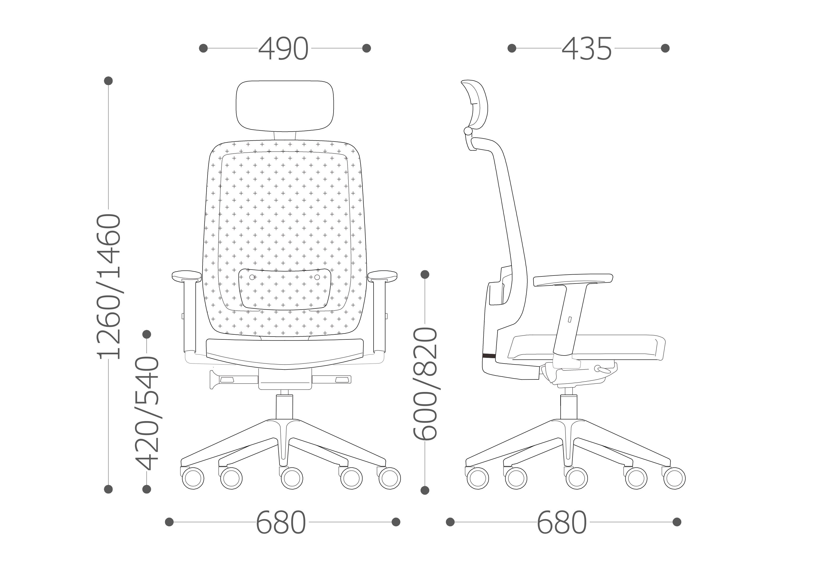 Сетчатое вращающееся офисное кресло с подголовником VAGHI Assia EV ARCH-00040995 - Вид №1