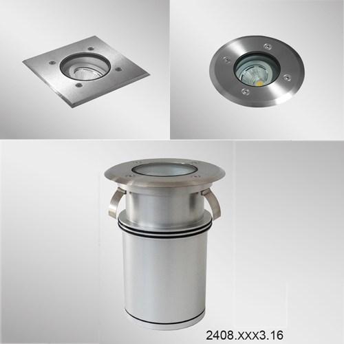 BEL-LIGHTING Встраиваемый регулируемый светодиодный уличный светильник Zaxor 2407-2408  - Вид №1