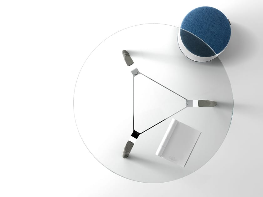 Круглый стеклянный стол для встреч Bralco ARCH-00078054