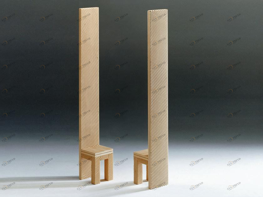 Mirabili Деревянный стул с высокой спинкой Mirabili arte d'abitare sun-id-1403681