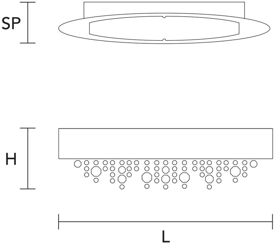 Masiero Настенный светильник из металла с кристаллами Olá OLA sun-id-1461544 - Вид №1