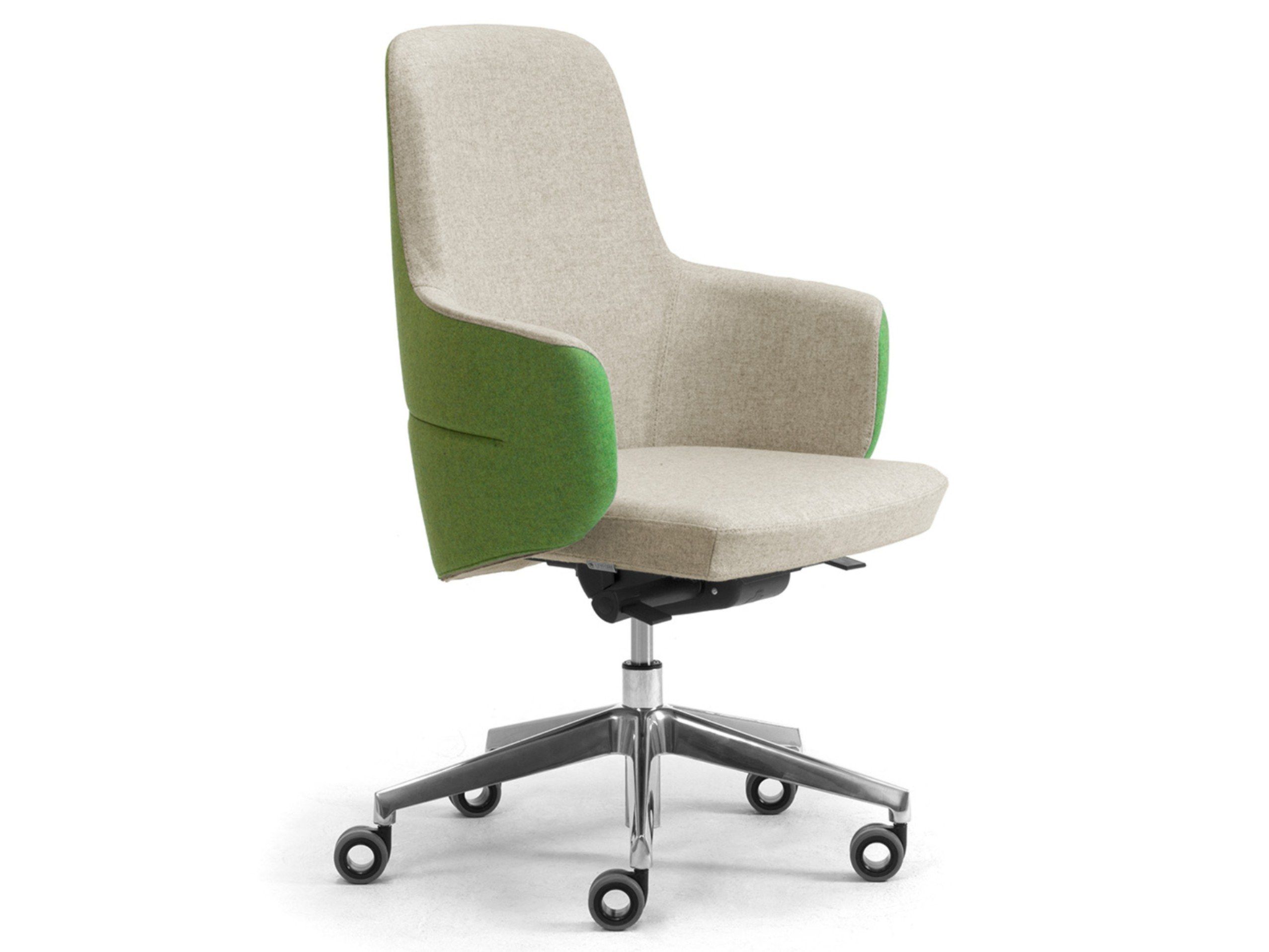 Шерстяное регулируемое по высоте офисное кресло с подлокотниками Leyform ARCH-00083598 - Вид №4