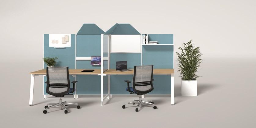 Bralco Отдельностоящая офисная перегородка из алюминия и стекла Kubick sun-id-1377515 - Вид №12