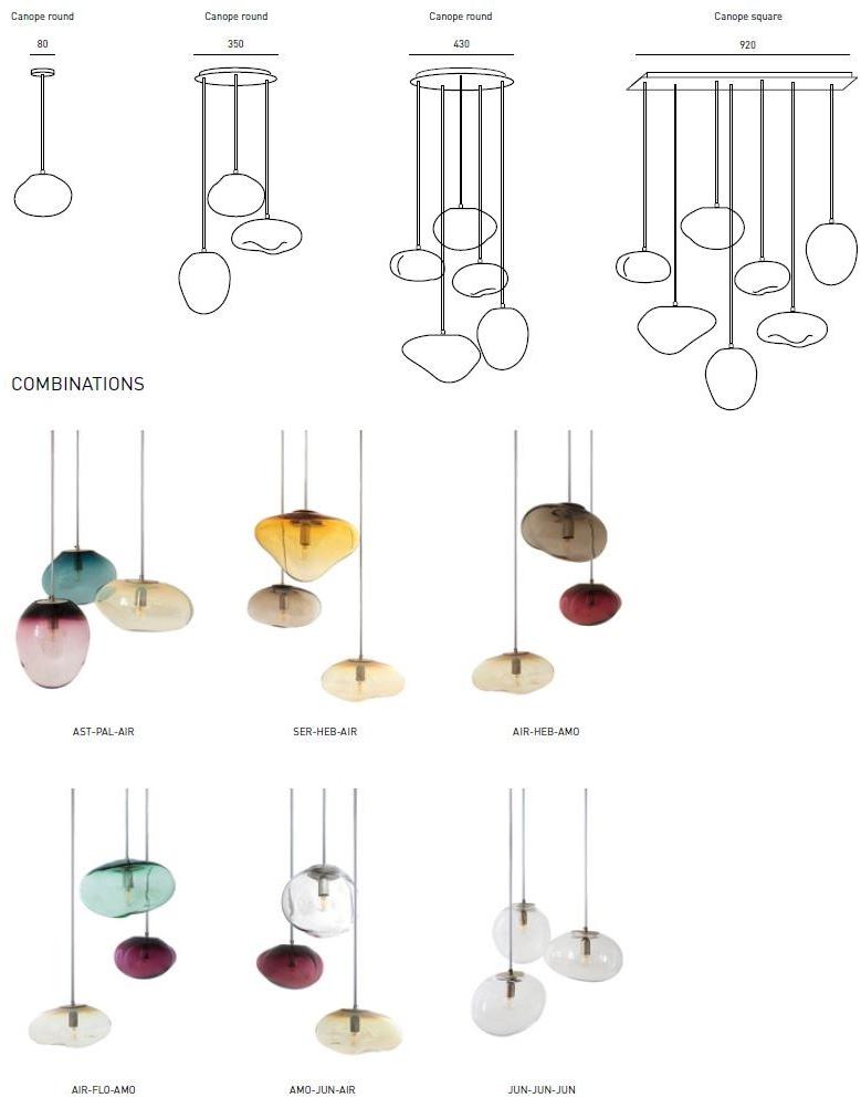 ELOA Подвесной светильник с прямым светом ручной работы из дутого стекла Planetoide sun-id-1426956 - Вид №11