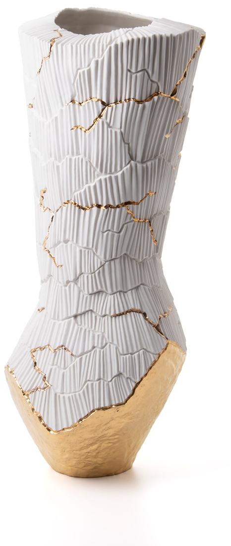 Fos Ceramiche Ваза из фарфора и золота Anemos sun-id-1513353 - Вид №7