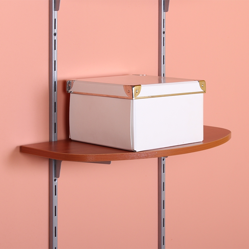 Полка фигурная , 600x250x16 мм, вишня LJPS0453 Public Steel Россия  - Вид №3