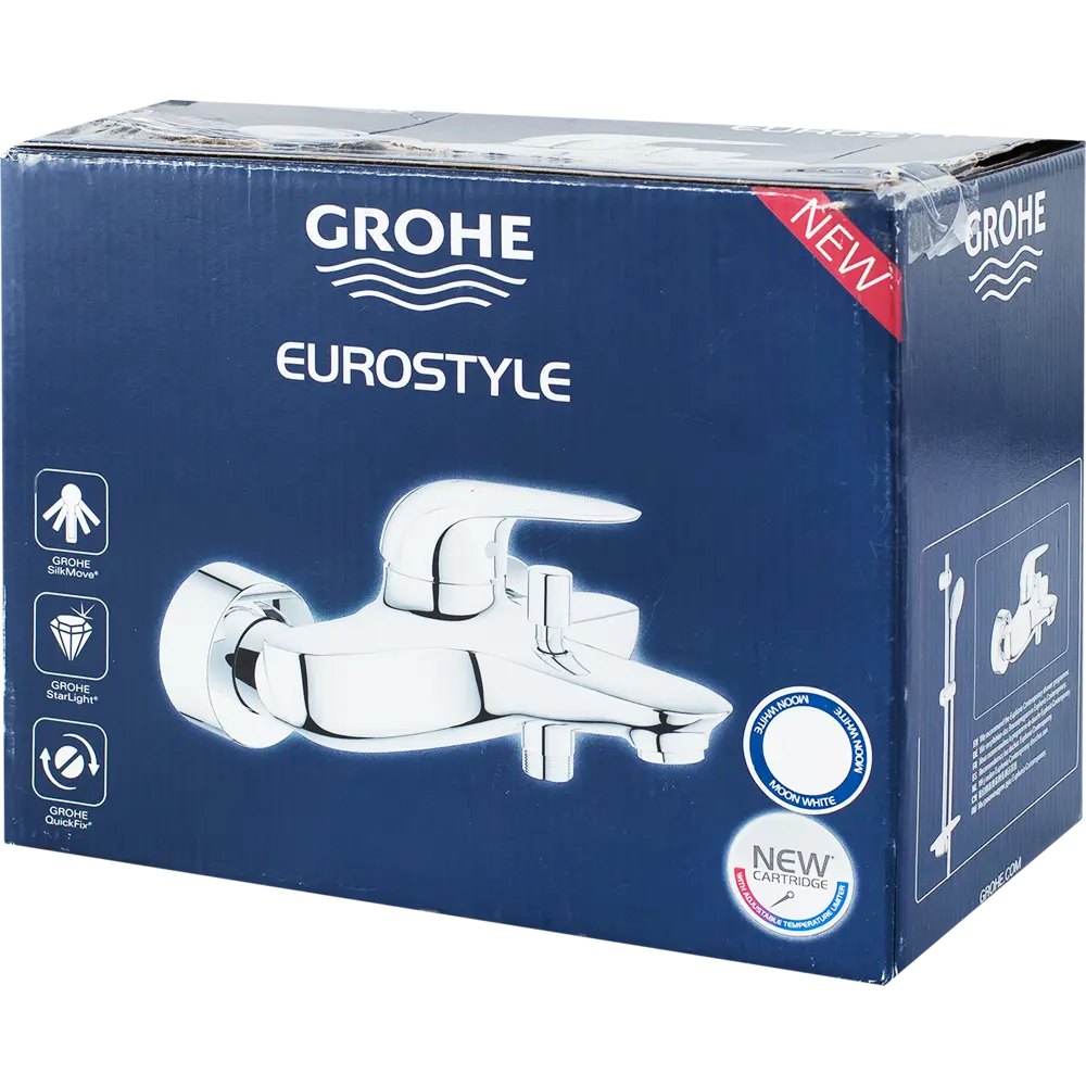 Смеситель для ванны Grohe Eurostyle 23726LS3 однорычажный цвет белый 80158280 STLM-2152932 - Вид №4