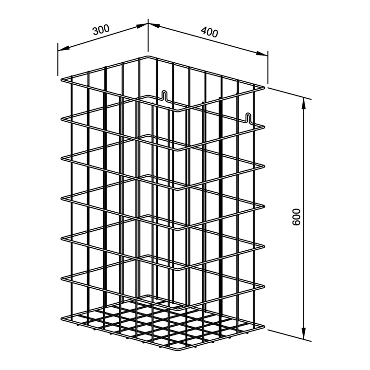 922118 Корзина для мусора нержавеющая сталь WP150-1 WAGNER_EWAR Wagner Ewar  - Вид №1