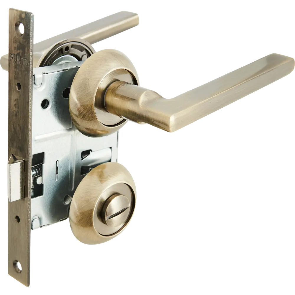 PUNTO Polo - комплект дверных ручек с защелкой в бронзе 85202165 STLM-0059788