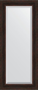 BY 3551 Зеркало с фацетом в багетной раме - темный прованс 99 mm EVOFORM Exclusive