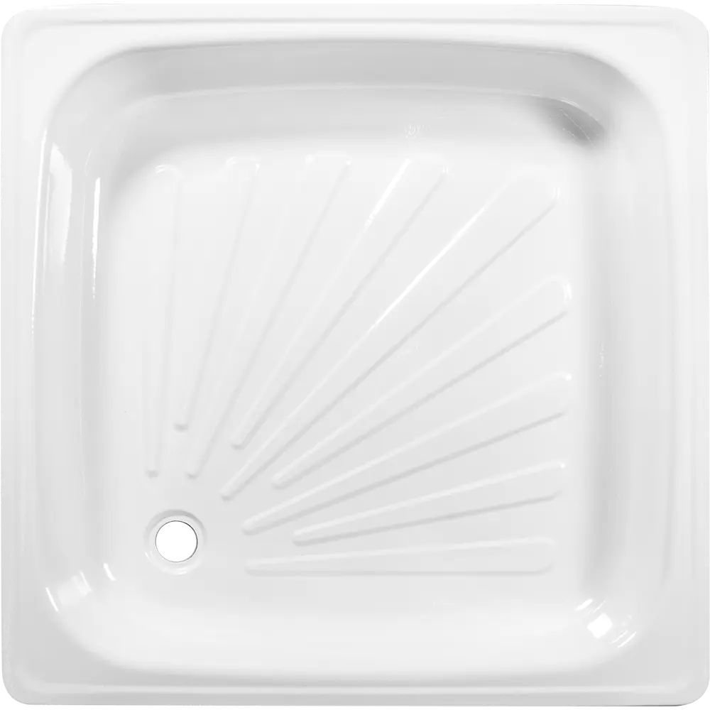 Santreyd Квадратный душевой поддон 80×80 см с антискользящим покрытием 11825104 Стальной STLM-1392047 - Вид №1