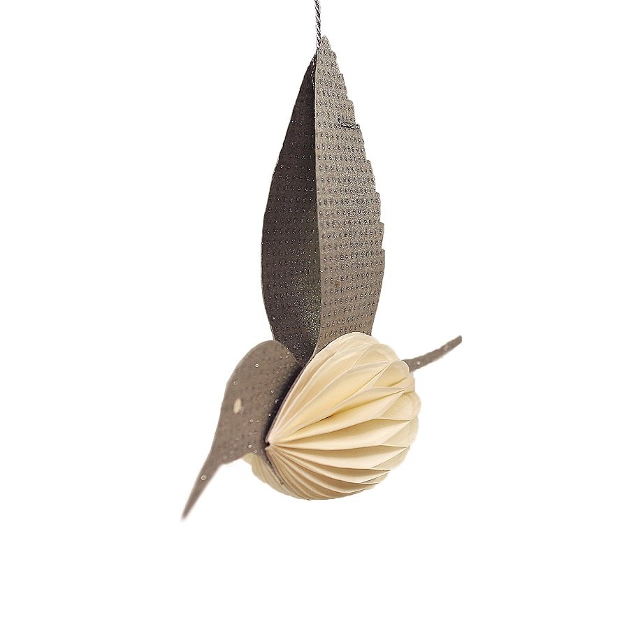 Украшение новогоднее подвесное бумажное "Птица" Bird ENJOYME  253084 Фиолетовый  - Вид №1