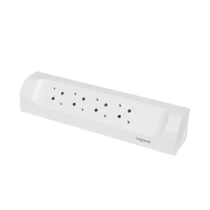 Удлинитель бытовой Legrand 4 розетки с заземлением 3x0.75 мм 0.2 м 3680 Вт цвет черно-белый 88501119 STLM-2059787