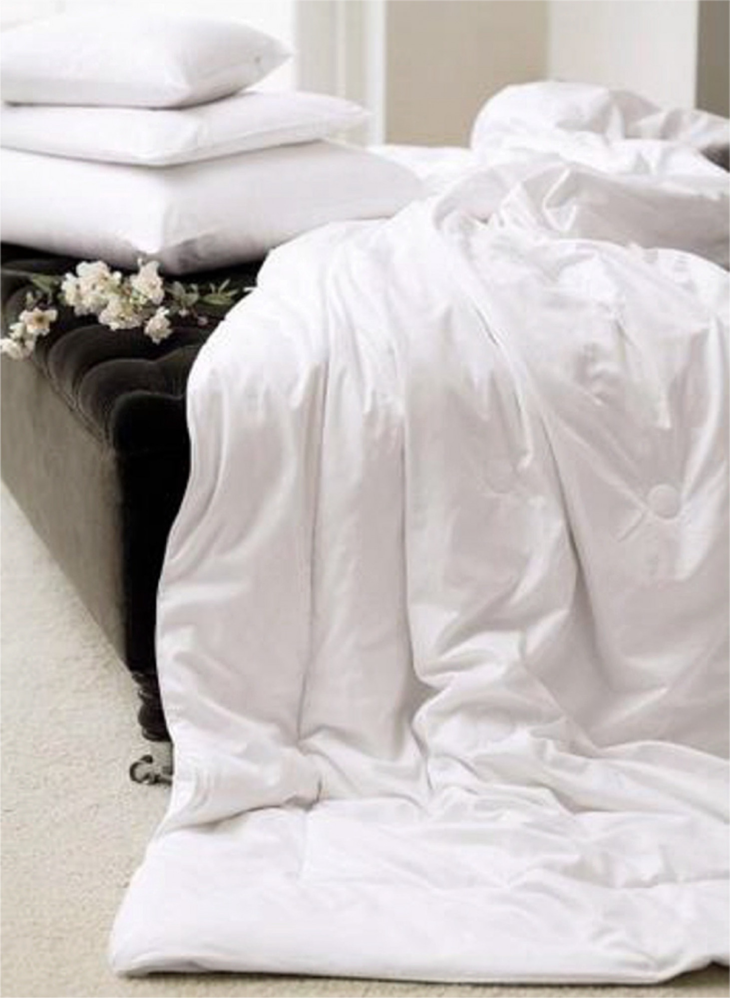 D140_SUM одеяло 140/200 летнее чехол сатин хлопок начинка 100% шелк 150 гр/м2 GINGERLILY Santreyd 