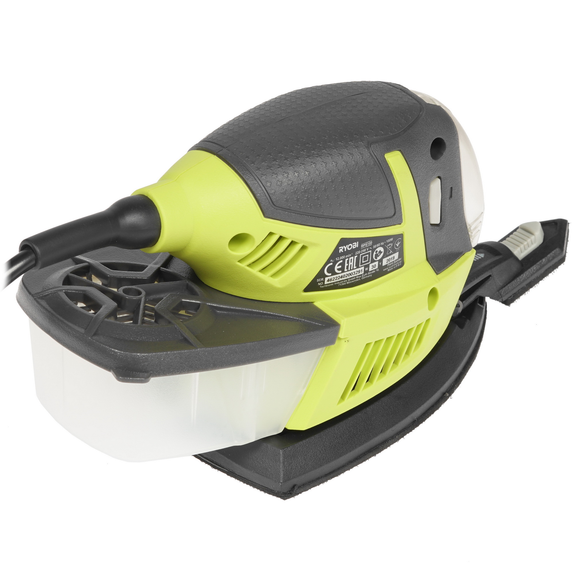 Виброшлифовальная машина Ryobi RPS100-SA20  + набор шлифлистов RPS100-SA20 8146567 STDN-0080812 - Вид №1