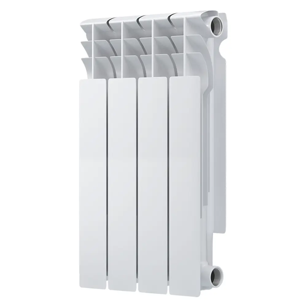 Радиатор секционный Monlan Bimetal 500/80 4 секции боковое подключение биметалл белый STLM-2191222 - Вид №1
