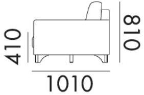 Grado Design Изогнутый диван из ткани для 4 человек Pent Pen-sf-g02 - Вид №13