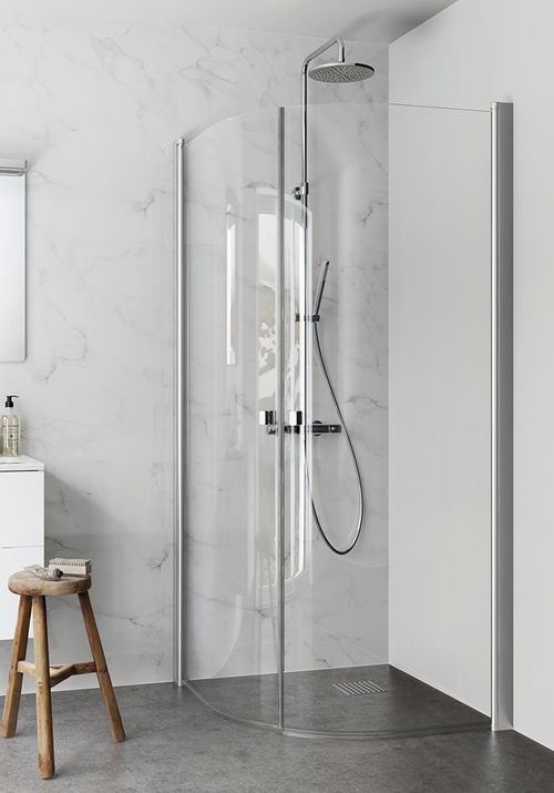 1450400 Душевой Уголок Igloo Pro Round 80X80 Hafa Прозрачный 