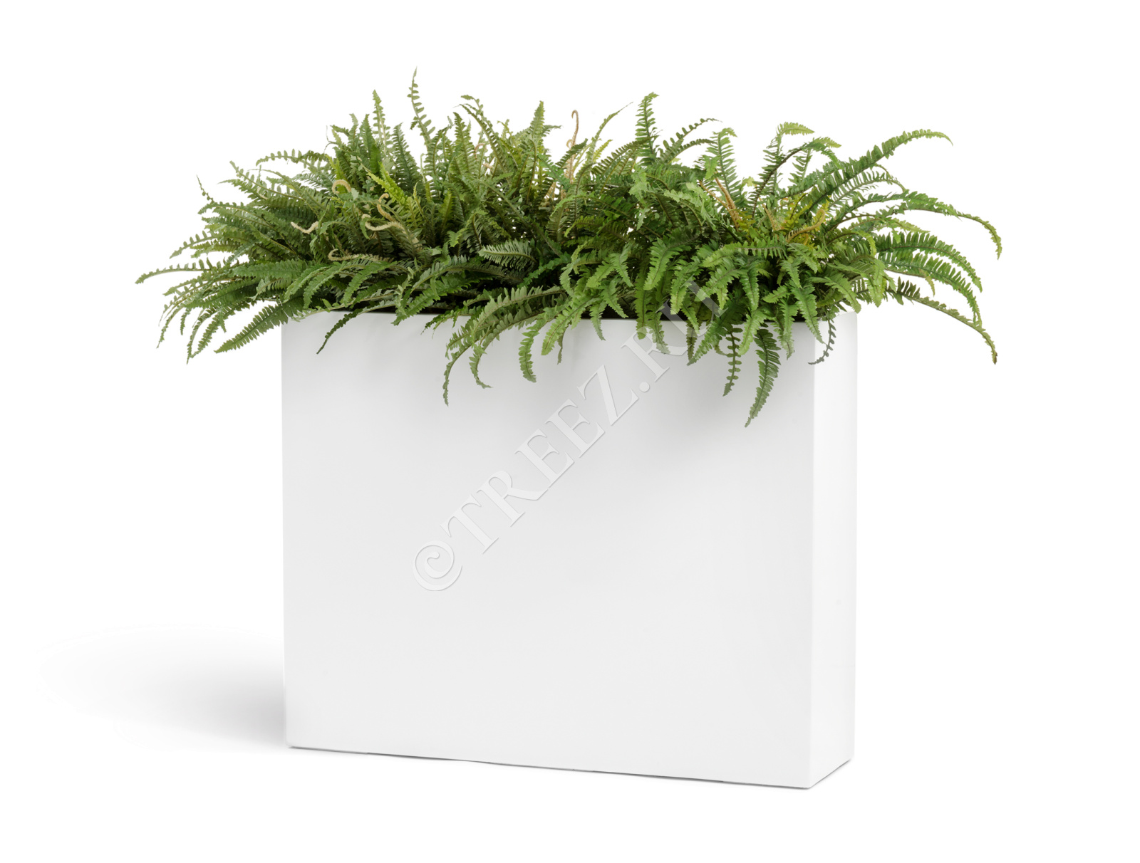 41.3320-05-040-WH-92/75 Кашпо  Effectory - серия Gloss - Дивайдер высокий - белый глянцевый лак Цветочная коллекция  - Вид №5