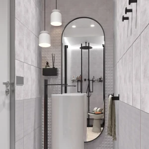 Настенная плитка Culto Asana Cemento Fog 20x40 см 1.2 м² цемент цвет серый