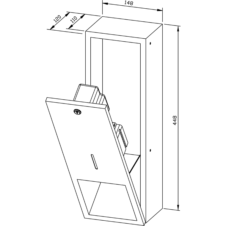 727591 Дозатор пенного мыла WP208-5 WAGNER_EWAR A-LINE Wagner Ewar  - Вид №1