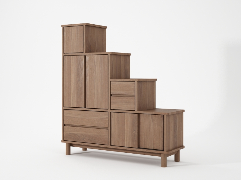 628_1336 Лестничный шкаф Karpenter Tansu K  - Вид №1