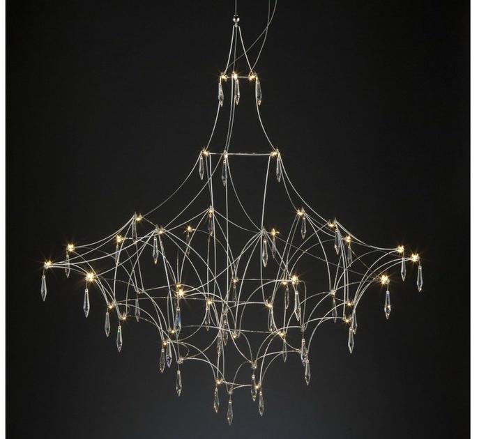 Quasar Подвесной светильник из никеля с кристаллами swarovski® sun-id-1416572 - Вид №1