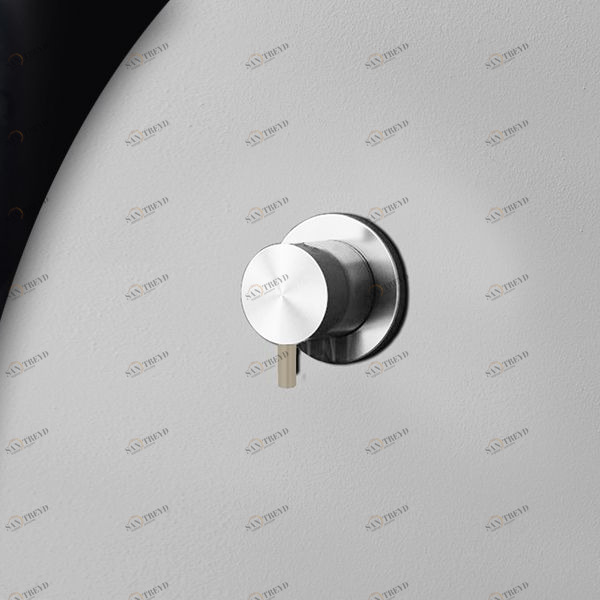 Девиатор трёхрежимный глянцевая сталь с бежевой ручкой Toki Radomonte TKI11LCIL28