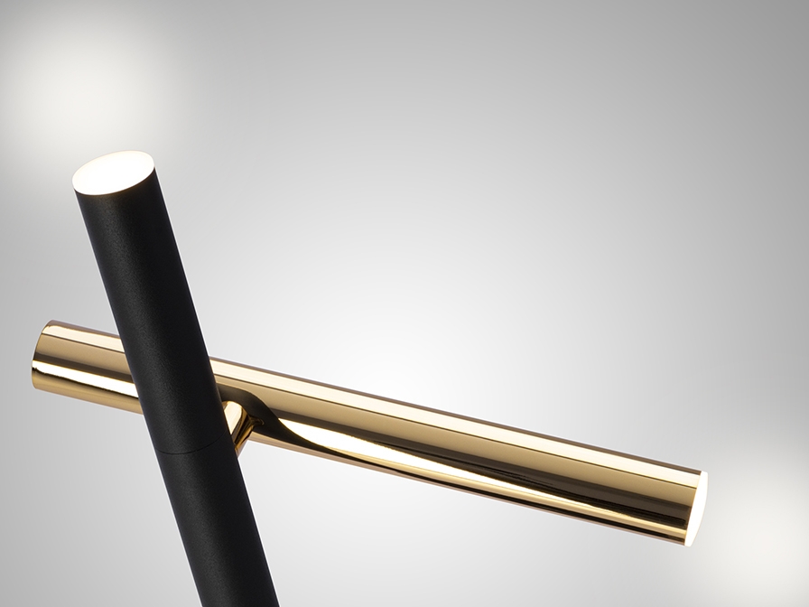 087839 Настольная лампа 2L золото черный Schuller Varas  - Вид №2
