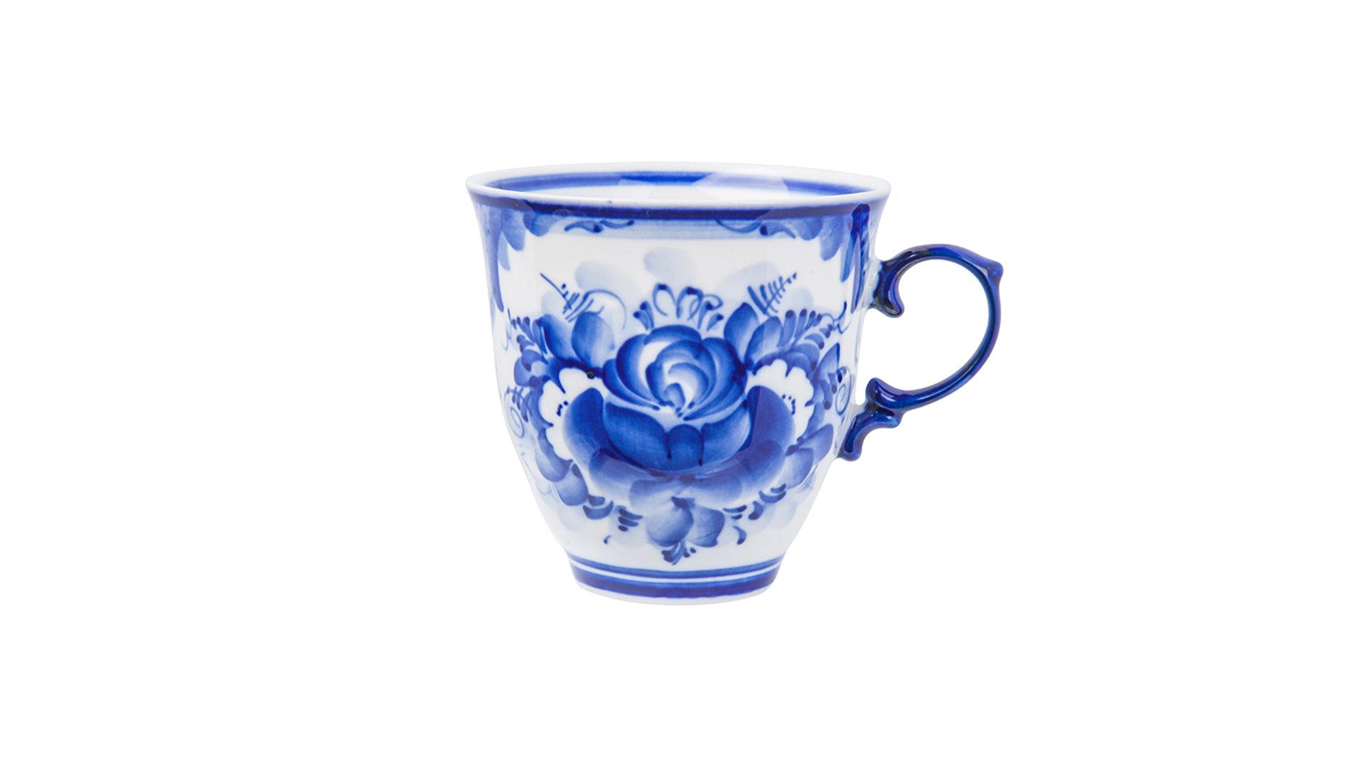 10617055 Гжельский фарфоровый завод Чайная пара "Чародейка" нр (авт.работа)  - Вид №3