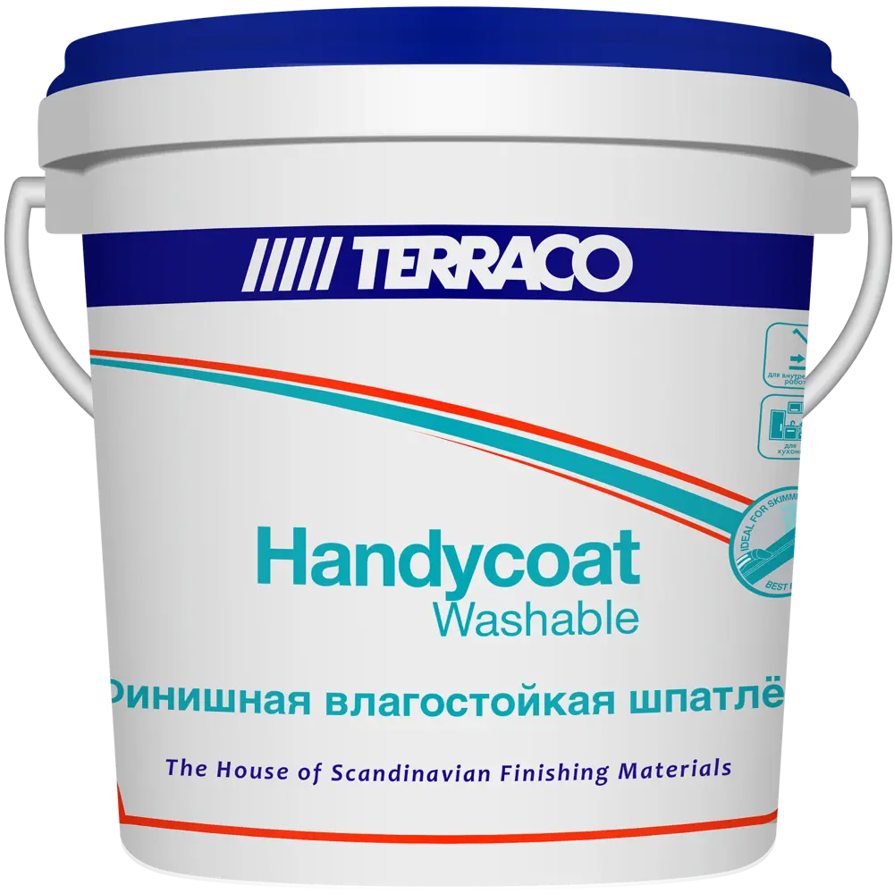 Финишная шпатлёвка Terraco Handycoat Washable для идеальных стен 83000328 STLM-0038694