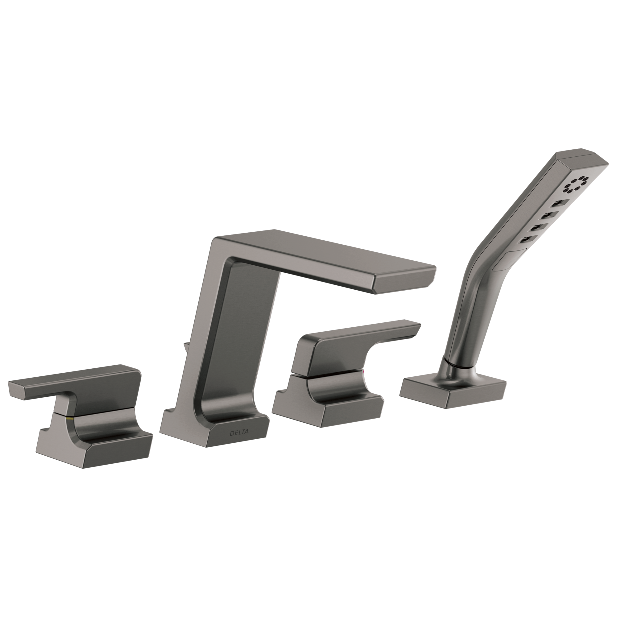 T4799-KS Римская ванна с ручным душем Delta Faucet Pivotal Черный нержавеющий 