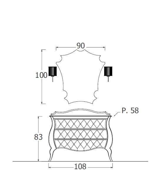 Умывальник с ящиками LEGNOBAGNO Style ARCH-00036967 - Вид №4