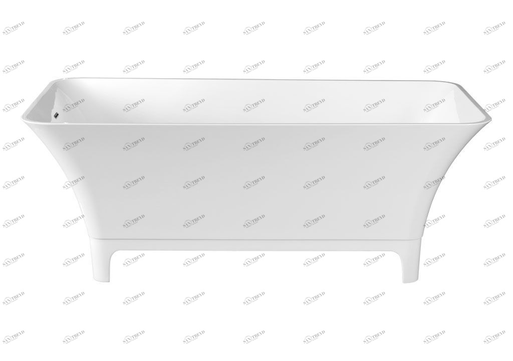 Ванна из искусственного камня Aquanet Bloom Curve TC-S91 170x73, глянцевая TCS91