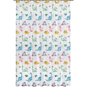 Тюль на ленте «Динозавры» 250x280 см полиэстер цвет белый