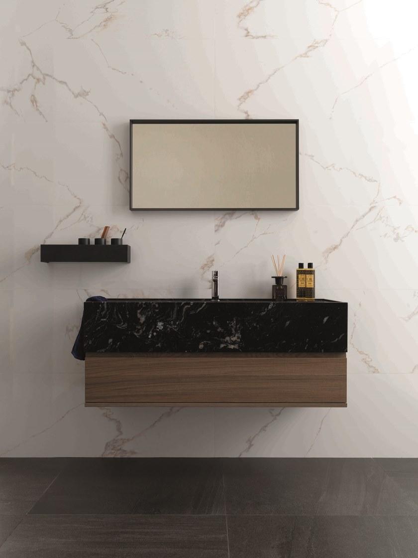 GAMADECOR Подвесная тумба под умывальник из дуба с зеркалом Icon sun-id-1385679 - Вид №1