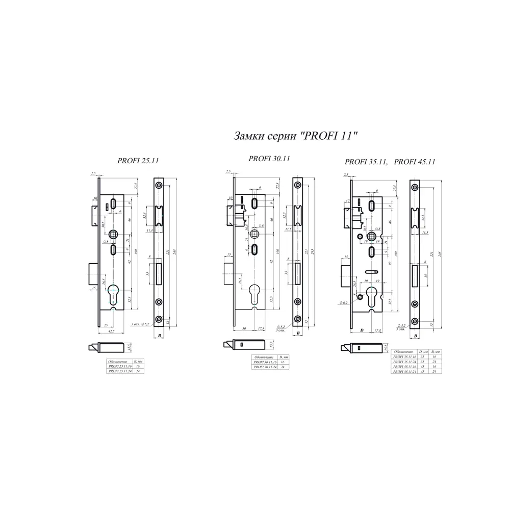 ГАРДИАН Profi 35.11.16 - Врезной замок с защелкой для входных дверей 82391220 STLM-0026252 - Вид №4
