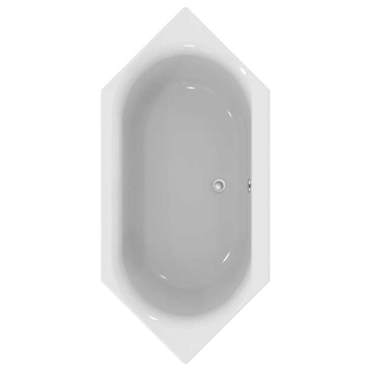 E106901 Встраиваемая акриловая шестиугольная ванна 190х90 см Ideal Standard CONNECT AIR - Вид №1