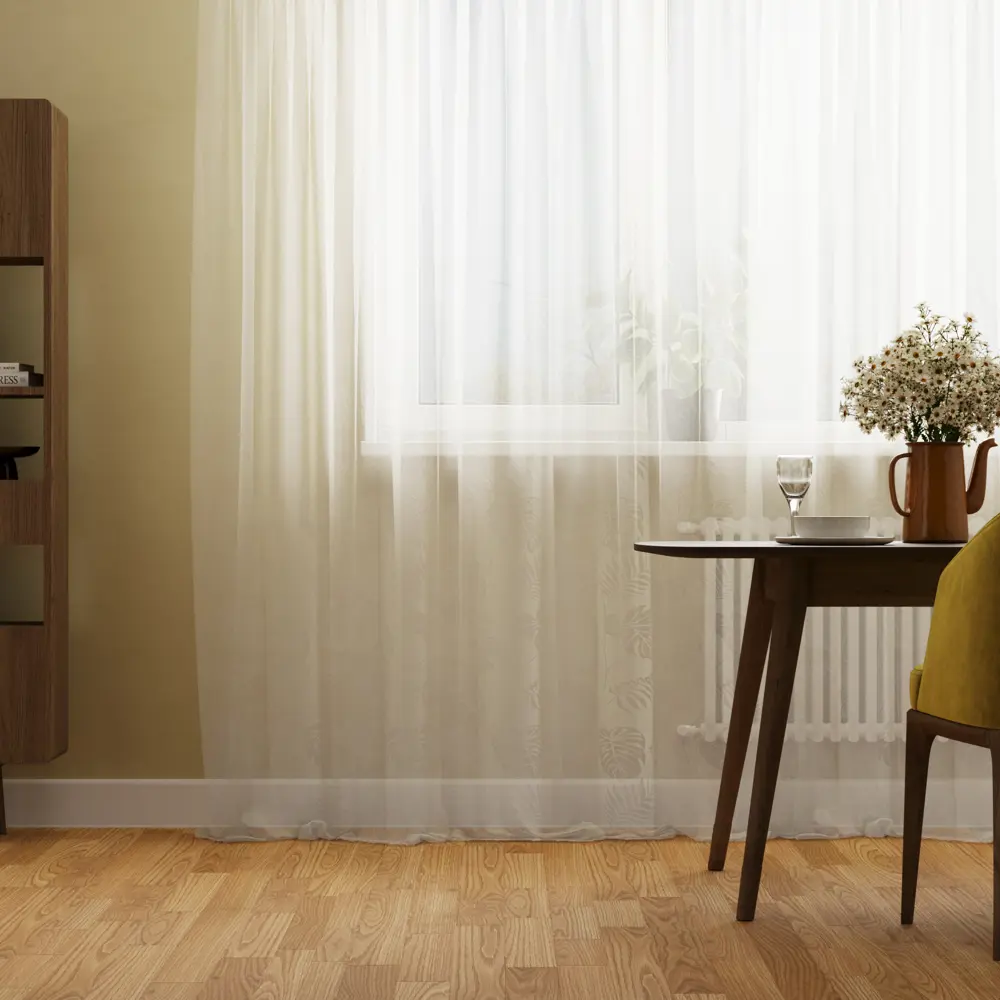Тюль на ленте Inspire Monyako 250x280 см цвет белый 83562101 STLM-2028532 