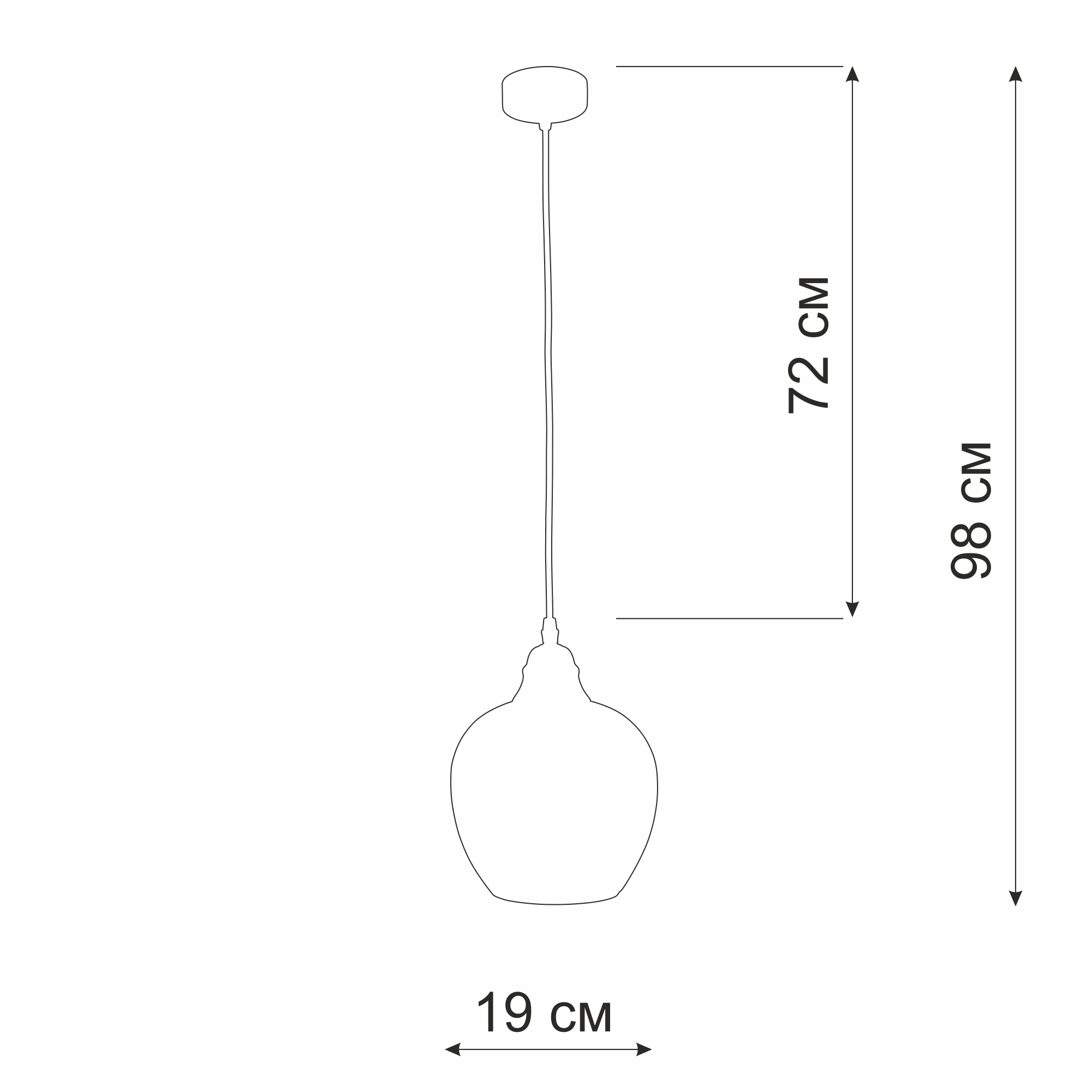Vitaluce Маяк — подвесной светильник с дымчатым стеклом для современного интерьера 82622668 STLM-0031997 - Вид №8