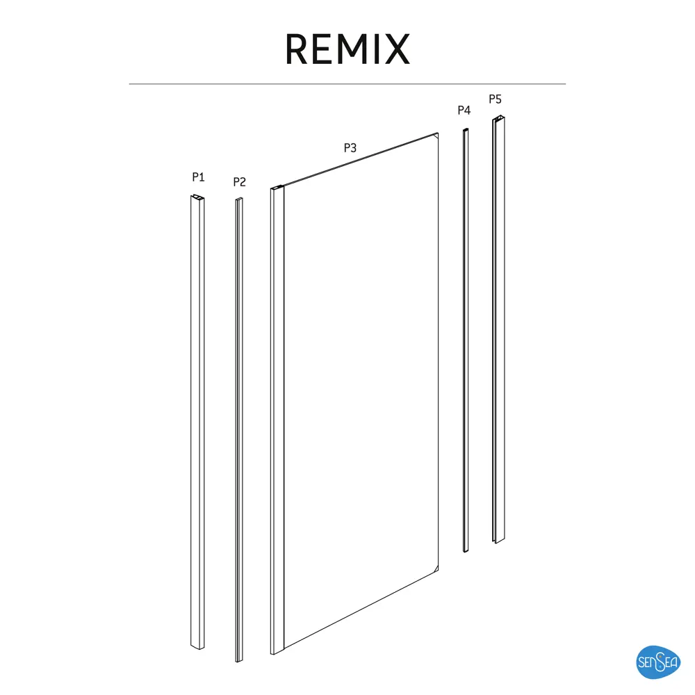 Панель боковая Sensea Remix 100x195 см 82209807 STLM-2179700 - Вид №4