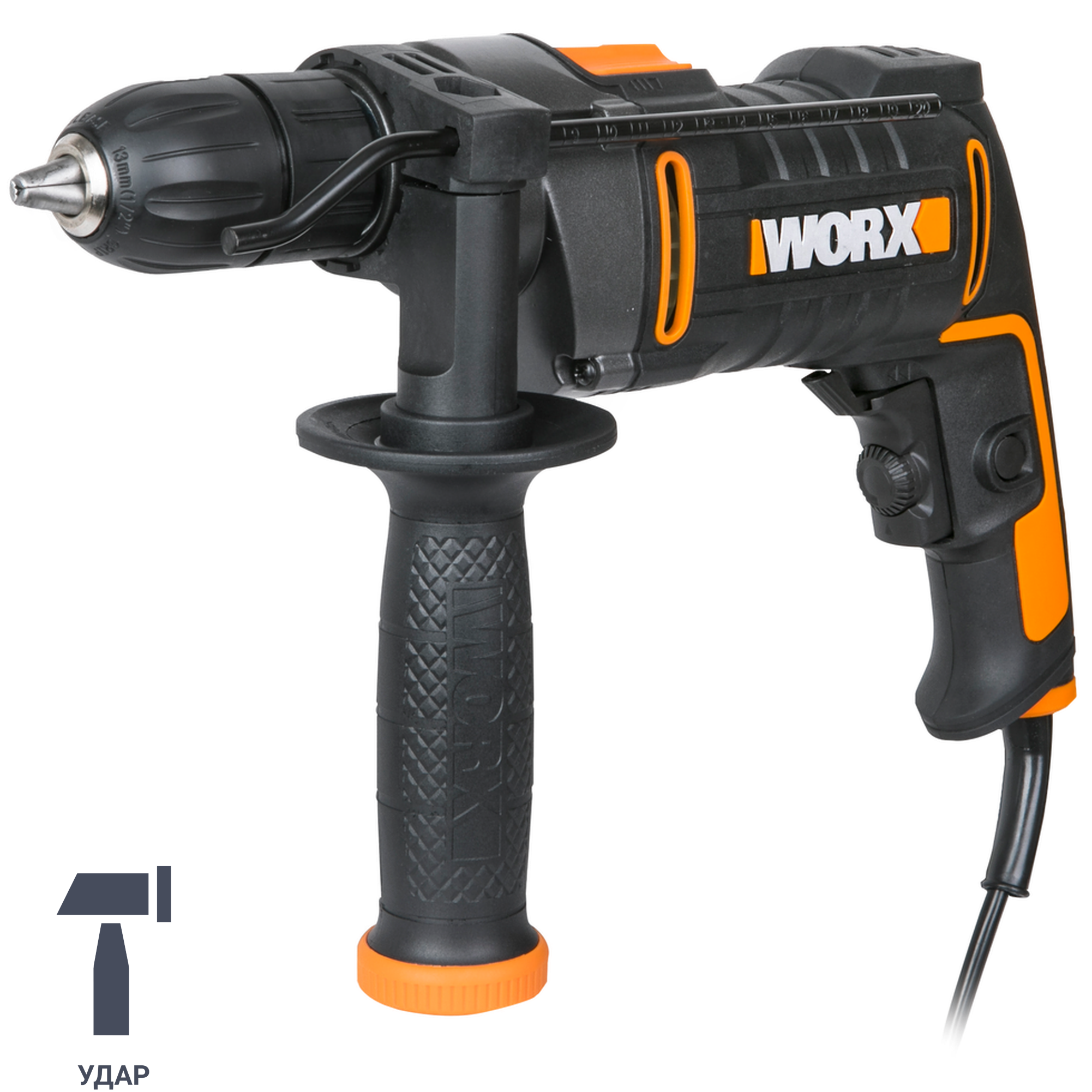 WORX WT322 - ударная дрель 810Вт с быстрозажимным патроном 88279272 STLM-0077125