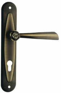 LINEA CALI' Ручка из латуни на пластине с накладкой Rose