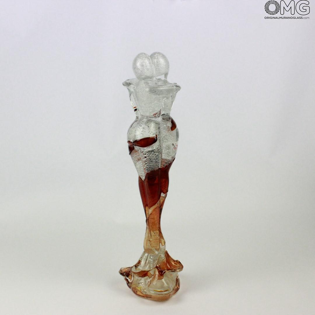 668 ORIGINALMURANOGLASS Скульптура Влюбленные - Amore Rossa - муранское стекло OMG 10 см  - Вид №1
